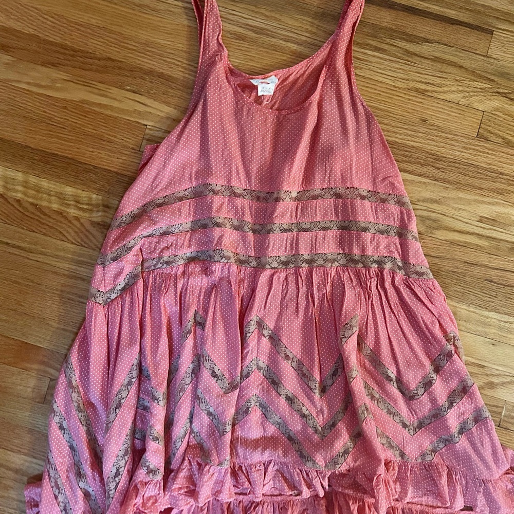 Free People Viole and Lace Slip in salmon - Picture 2 of 4